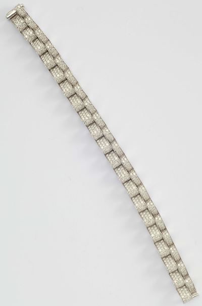 Faraone, Bracciale con Pavé di Diamanti per Ct 11,29