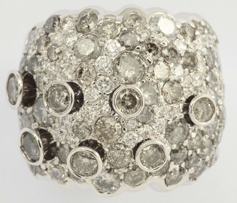 Faraone. A diamond pavé ring  - Auction Fine Jewels - I - Cambi Casa d'Aste