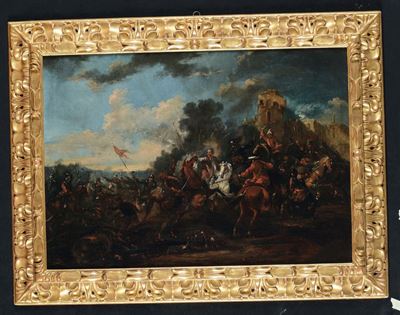 Pieter Van Bloemen Detto lo Stendardo (1657-1720)battaglia