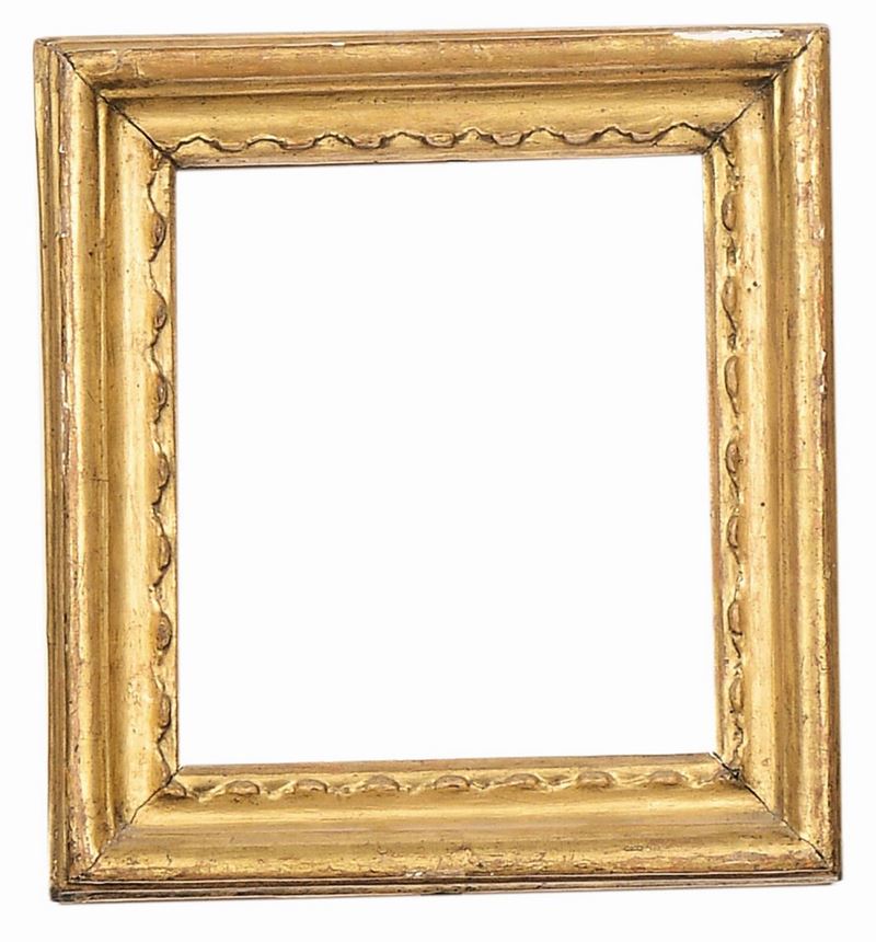 Piccola cornice dorata a Labretto, Bologna XVIII secolo  - Auction Antique Frames - Cambi Casa d'Aste