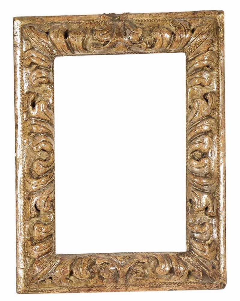 Piccola cornice riccamente intagliata, Venezia XVIII secolo  - Auction Antique Frames - Cambi Casa d'Aste