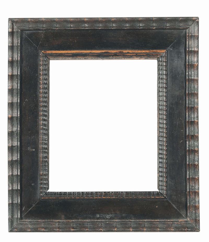 Piccola cornice guillochè, Fiandre XVII secolo  - Auction Antique Frames - Cambi Casa d'Aste