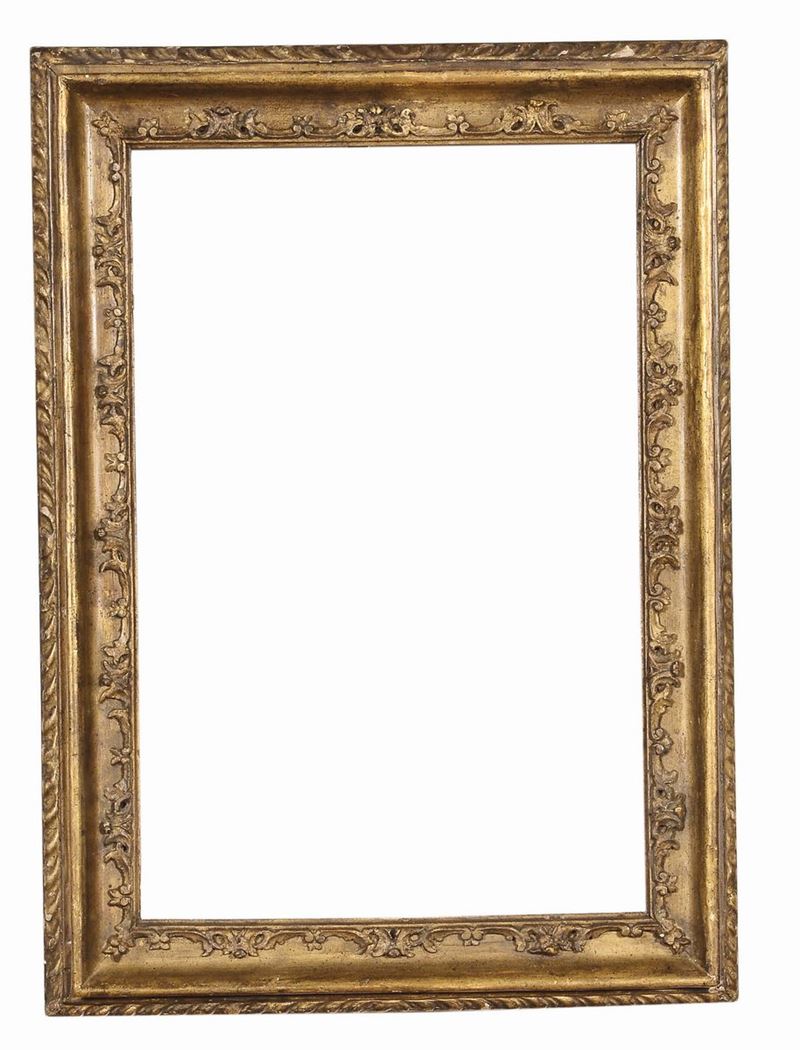 Cornicetta intagliata e dorata XVIII secolo  - Auction Antique Frames - Cambi Casa d'Aste