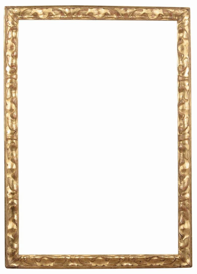 Coppia di cornici in legno intagliato e dorato, Bologna XVIII secolo  - Auction Antique Frames - Cambi Casa d'Aste