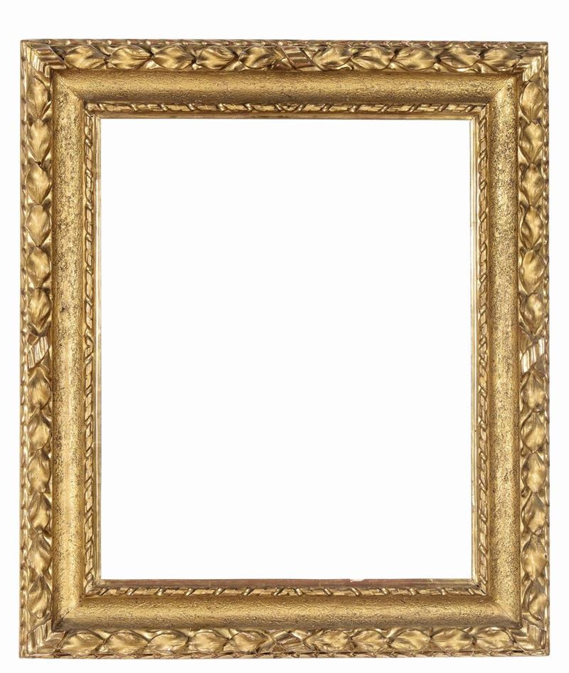 Cornice in legno intagliato e dorato, Emilia XVIII secolo  - Auction Antique Frames - Cambi Casa d'Aste