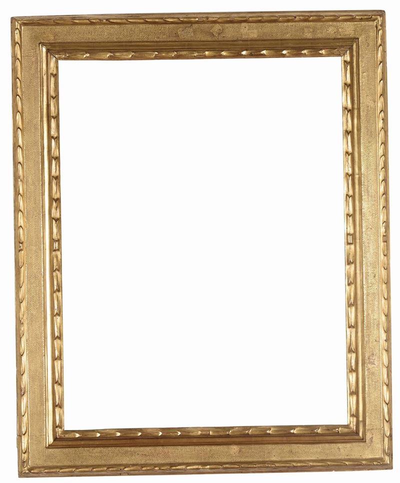 Cornice a cassetta bulinata, intagliata e dorata, Italia centrale XVII secolo  - Auction Antique Frames - Cambi Casa d'Aste