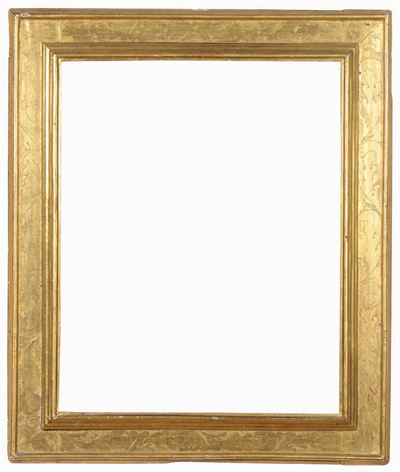 Cornice a Cassetta in Legno Bulinato e Dorato, Emilia XVI Secolo