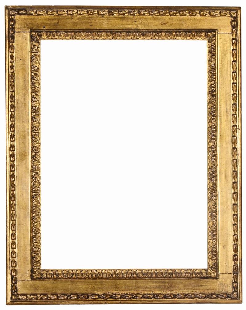 Cornice a cassetta intagliata e dorata, XVIII secolo  - Auction Antique Frames - Cambi Casa d'Aste