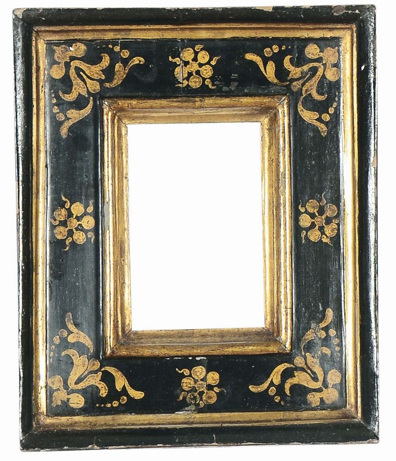Piccola cornice a cassetta, Toscana XVI secolo  - Asta Cornici Antiche - Cambi Casa d'Aste