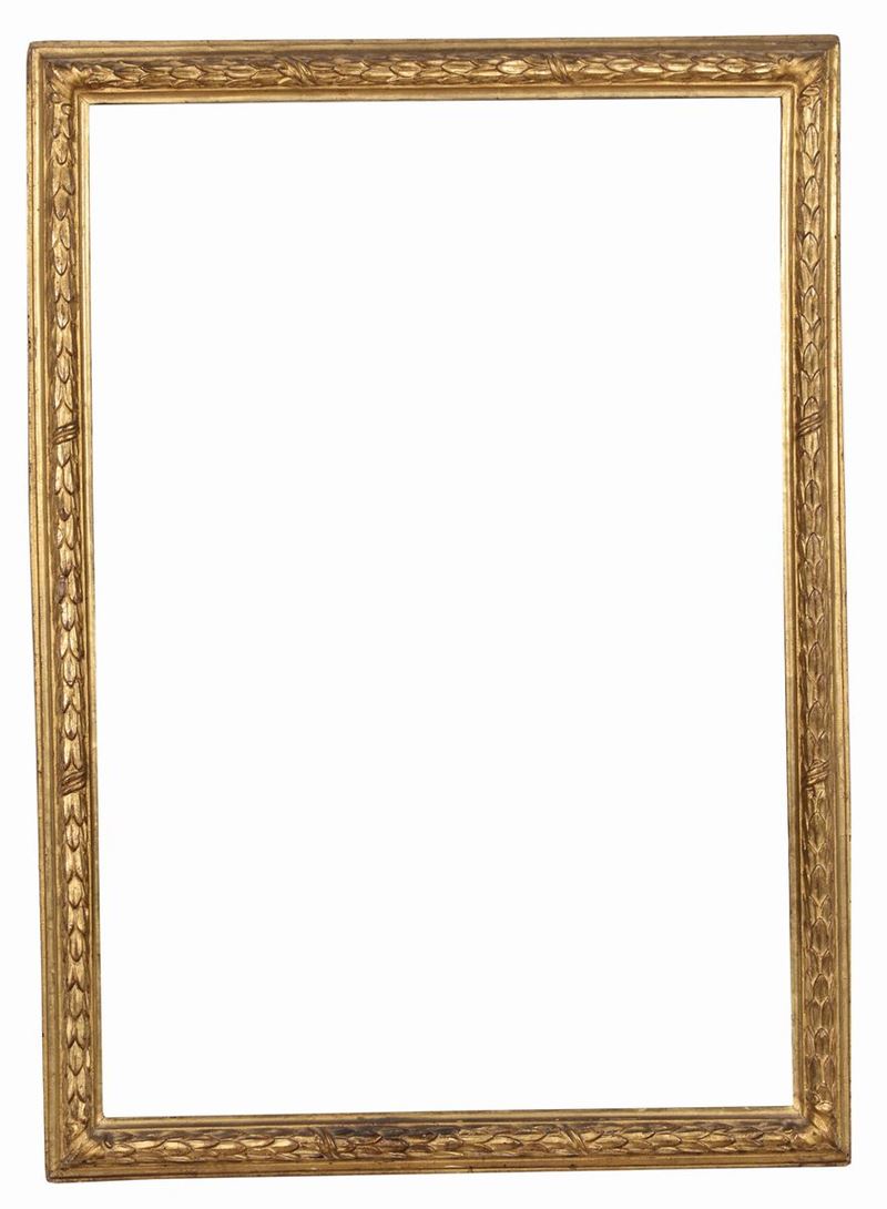 Cornice in legno intagliato e dorato, XVIII secolo  - Auction Antique Frames - Cambi Casa d'Aste