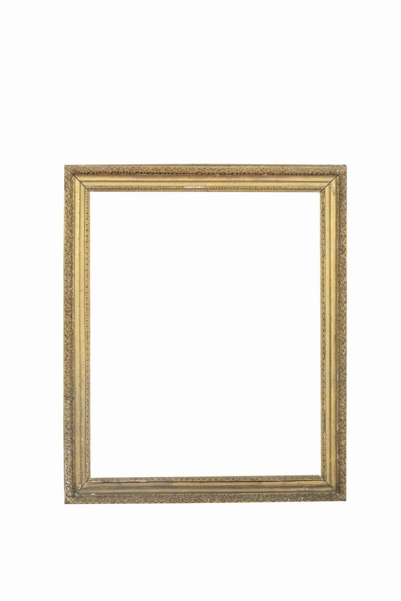 Cornice in legno intagliato e dorato, Italia centrale XVIII secolo  - Auction Antique Frames - Cambi Casa d'Aste