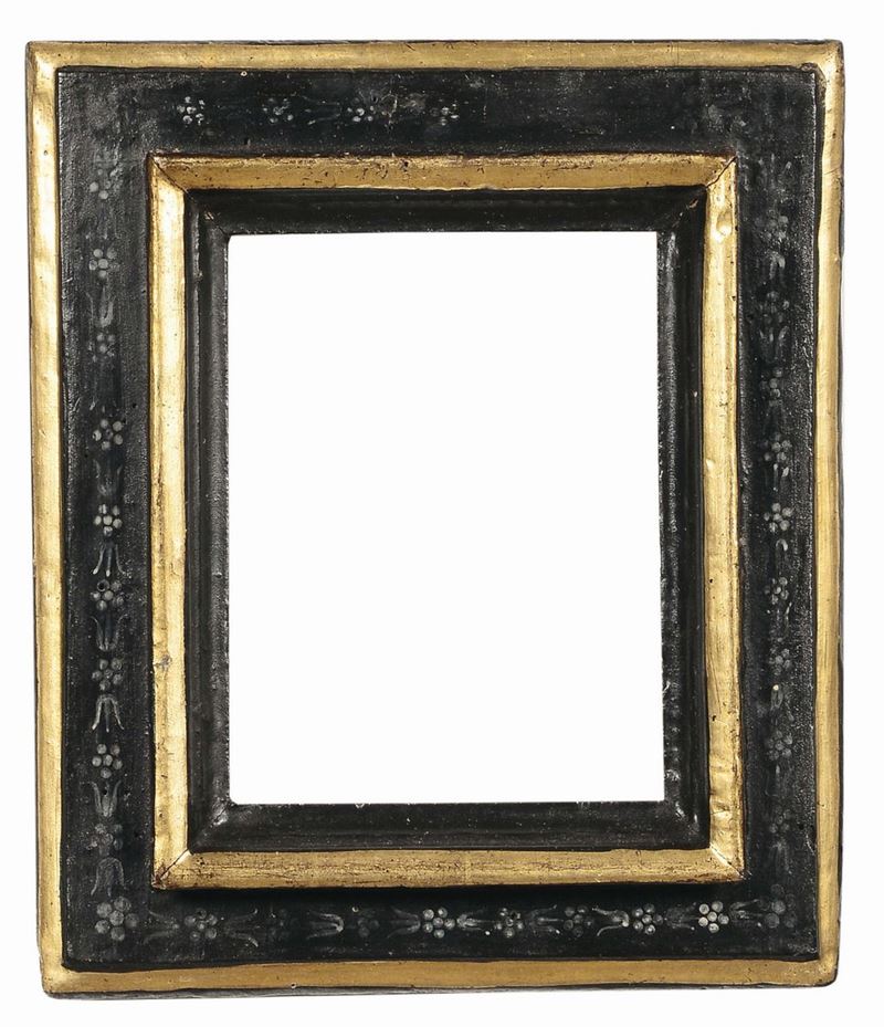 Piccola cornice in legno ebanizzato, Toscana XVI secolo  - Auction Antique Frames - Cambi Casa d'Aste