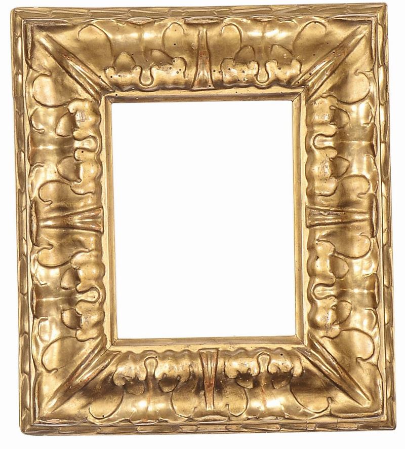 Cornice intagliata ed interamente dorata, Bologna XVII secolo  - Auction Antique Frames - Cambi Casa d'Aste