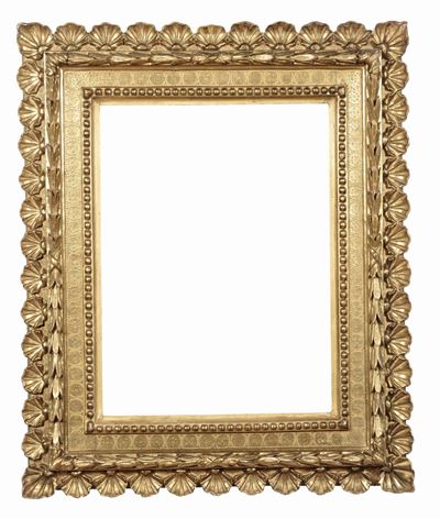 Cornice in Legno Dorata a Più Ordini di Intaglio, Toscana XVII Secolo