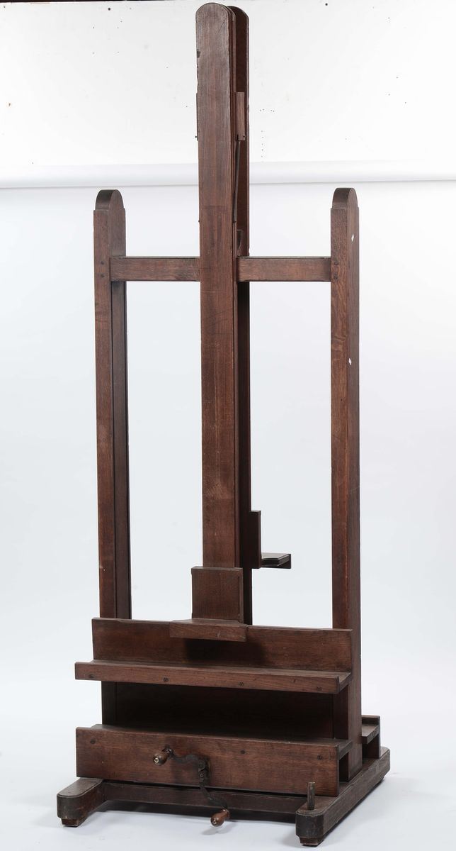 Cavalletto in legno timbrato Bourgeois  - Asta Antiquariato, Affidamenti da raffinate dimore private - Cambi Casa d'Aste