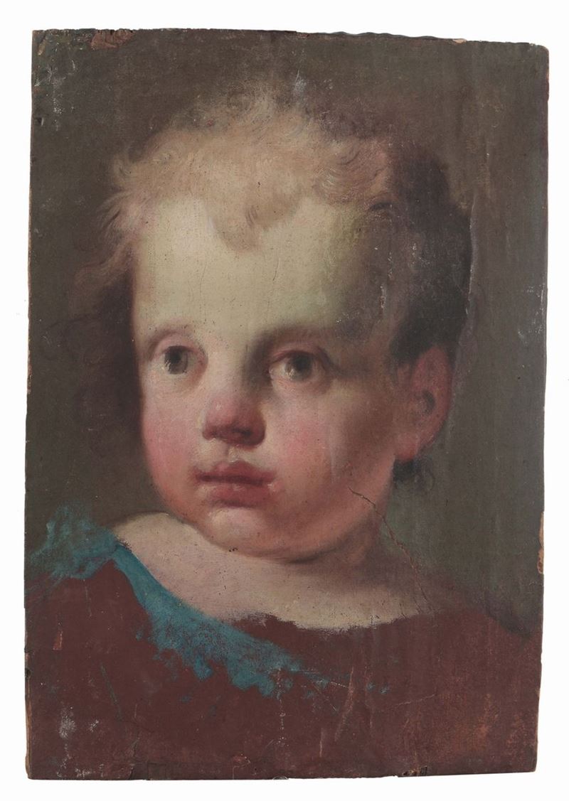Jacopo Amigoni (Napoli o Venezia 1682 - Madrid 1752), attribuito a Testa di putto  - Auction Old Masters Paintings - Cambi Casa d'Aste
