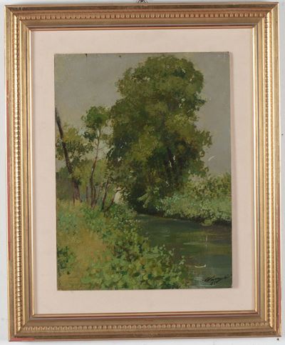 Carlo Passigli (1881-1953)ruscello, 1945
