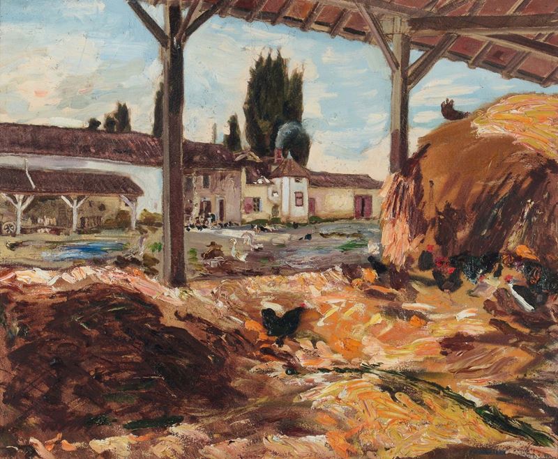 Mario Cavaglieri (1887-1969) Cascina  - Auction 19th and 20th Century Paintings - Cambi Casa d'Aste