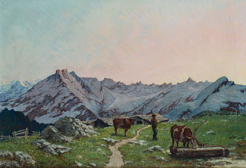 Giulio Vittini (1888-1968) Montagne  - Auction 19th and 20th Century Paintings - Cambi Casa d'Aste