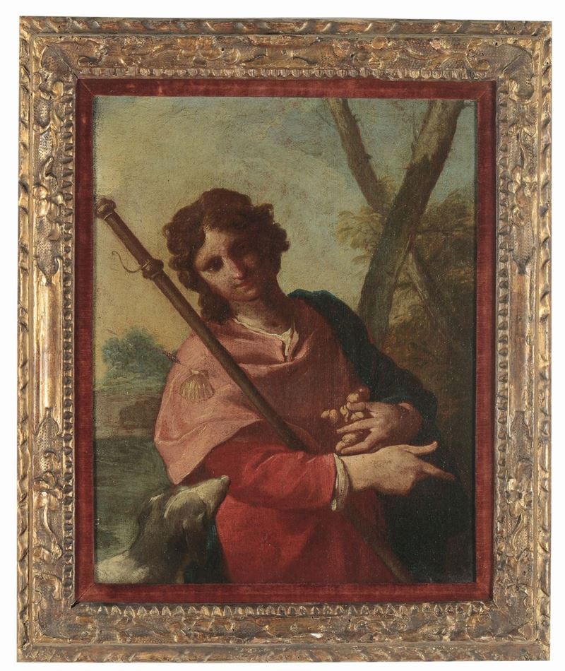 Scuola Veneta del XVIII secolo San Rocco  - Auction Old Masters Paintings - Cambi Casa d'Aste