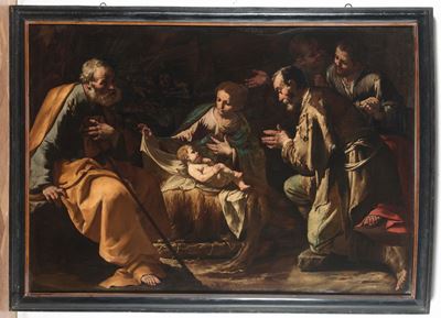 Juan Dò (jativa 1604 - Napoli 1656), Già Maestro Dell'annuncio ai Pastoriadorazione dei Pastori