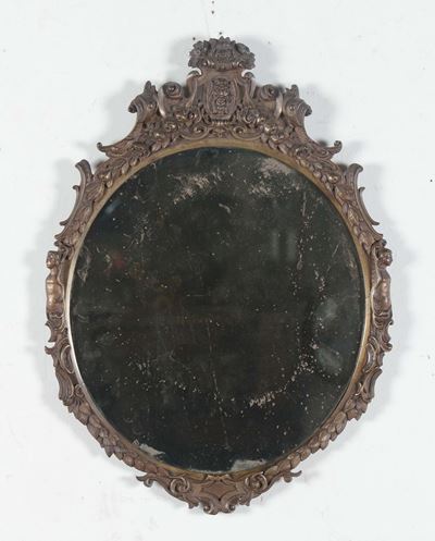 Coppia di Specchiere in Bronzo, XX Secolo