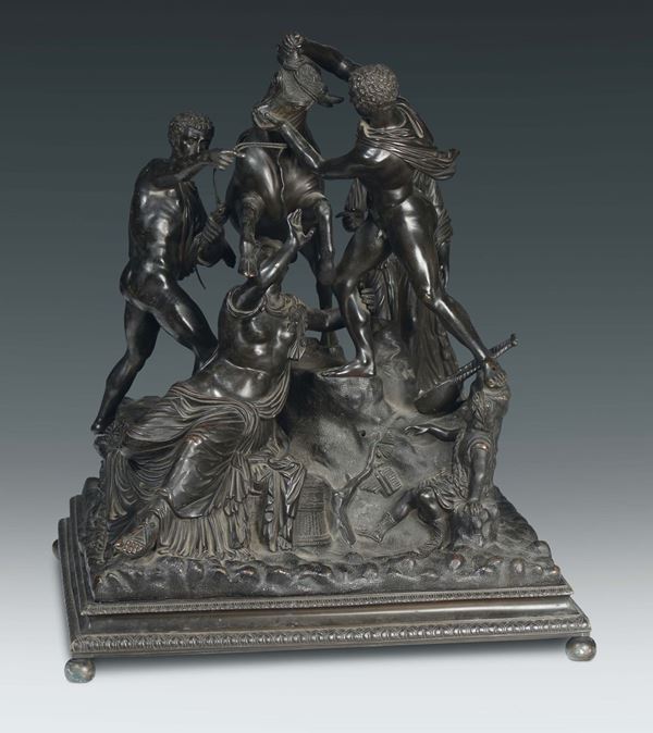 A bronze sculpture representing Dirce’s sacrifice or Toro Farnese