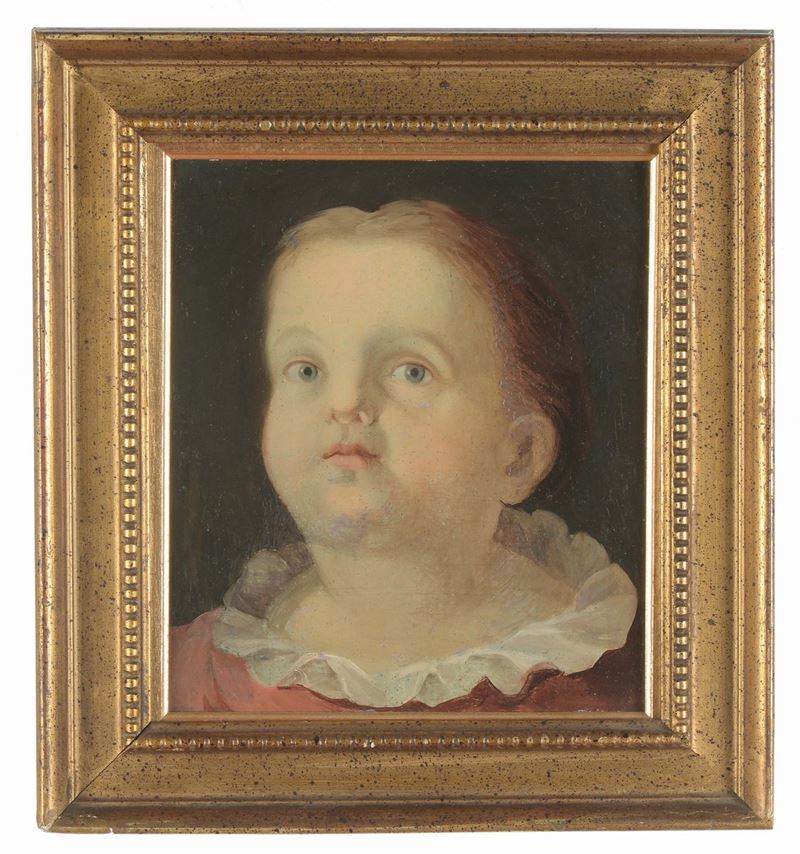 Scuola del XVIII secolo Dipinto raffigurante bambino  - Auction Old Masters Paintings - Cambi Casa d'Aste