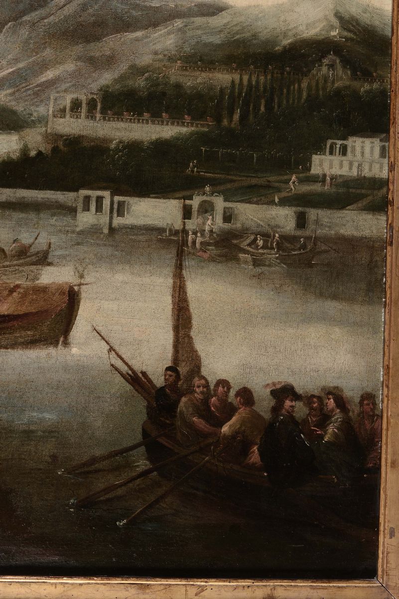 De Wael Cornelio (1592-1667), Attribuito Aveduta Marina con Architetture