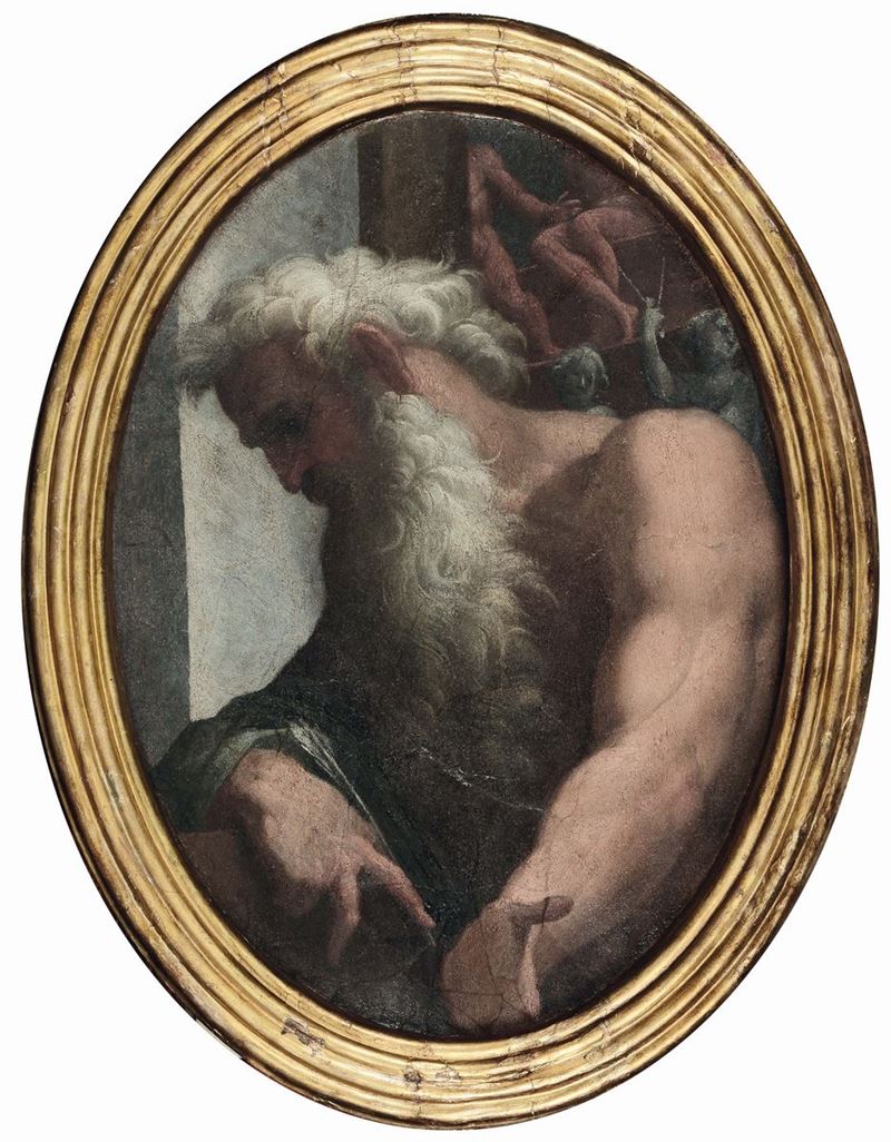 Niccolò dell'Abate (Modena 1510 - Fontainebleau 1571) Testa di filosofo  - Asta Fine Art Selection - II - Cambi Casa d'Aste