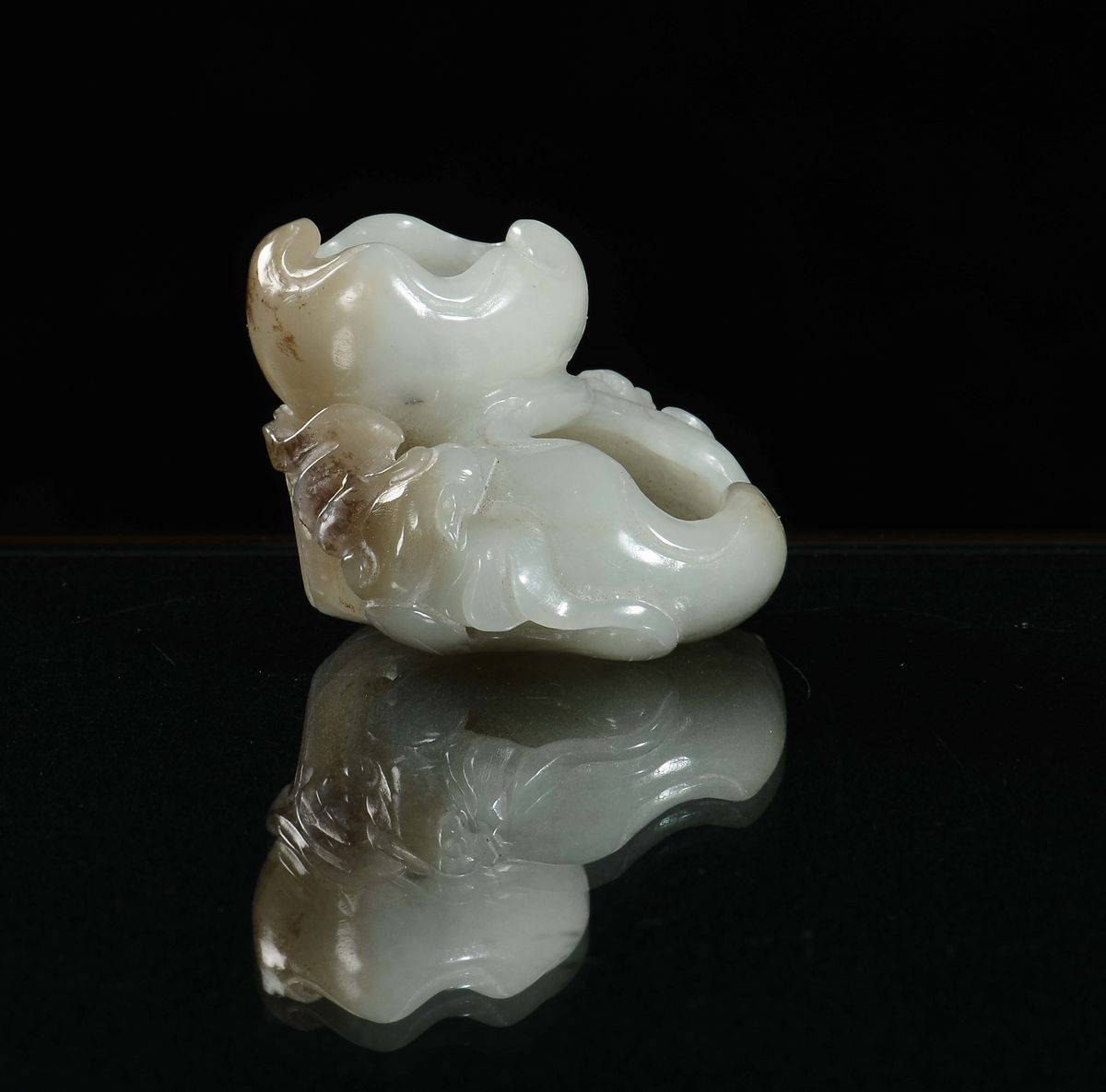 Sciacquapennelli in Giada Bianca, Cina, Dinastia Qing, Epoca Qianlong (1736-1796)