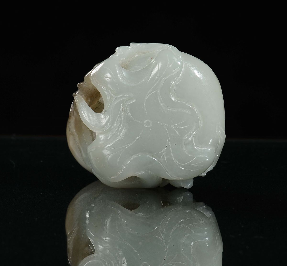 Sciacquapennelli in Giada Bianca, Cina, Dinastia Qing, Epoca Qianlong (1736-1796)