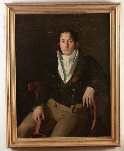 Scuola Francese del XIX Secoloritratto di Gentiluomo