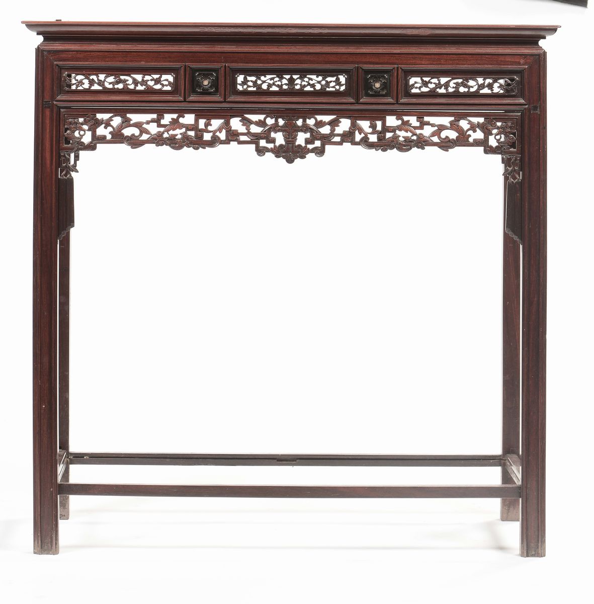 Tavolo Consolle in Legno di Frutto, Cina, Dinastia Qing, XIX Secolo