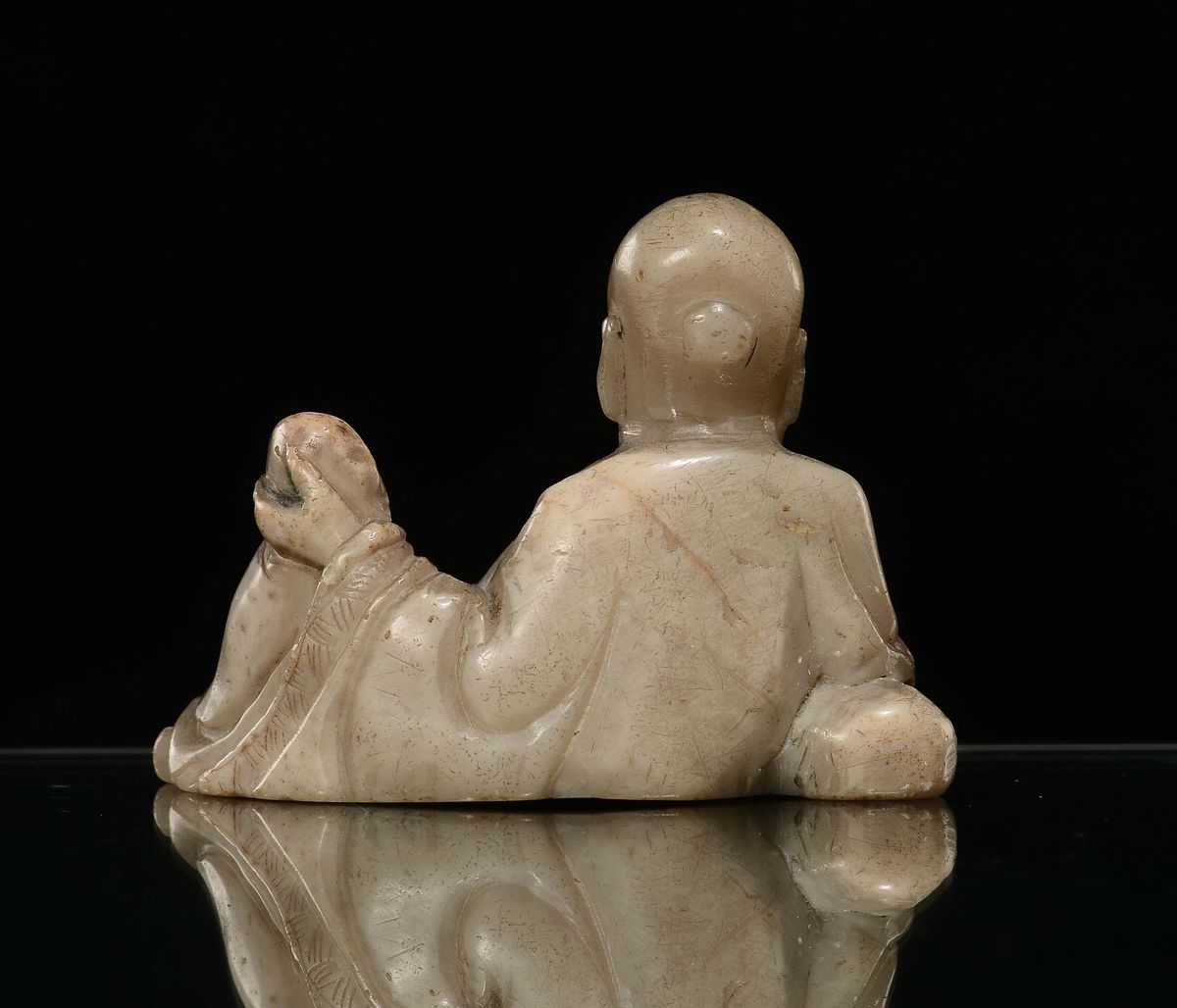 Figura di Saggio in Saponaria, Cina, Dinastia Qing, XVIII Secolo