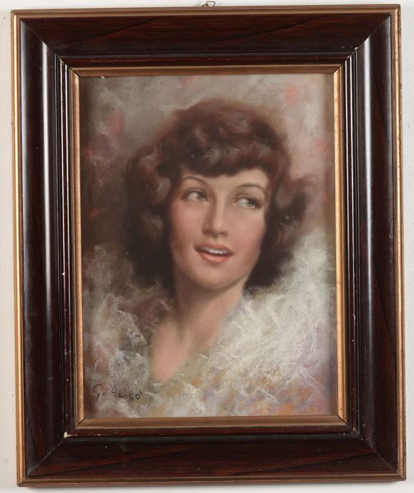 Giovanni Aligò (1906-1971) Ritratto femminile