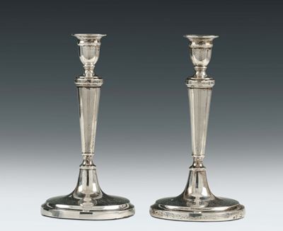 Coppia di Candelabri in Argento, Palermo 1780