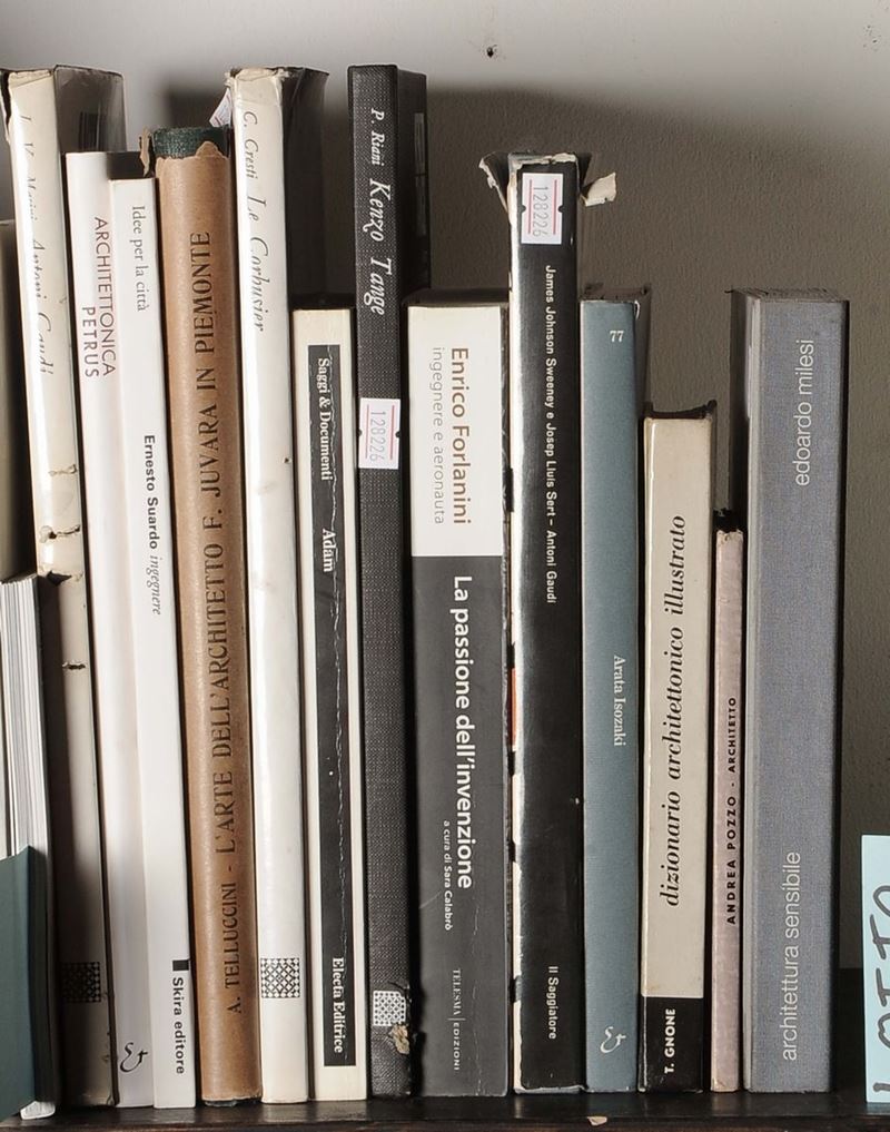 Lotto di libri sull’architettura  - Asta La Biblioteca personale di Giorgio Cavaciuti - Cambi Casa d'Aste