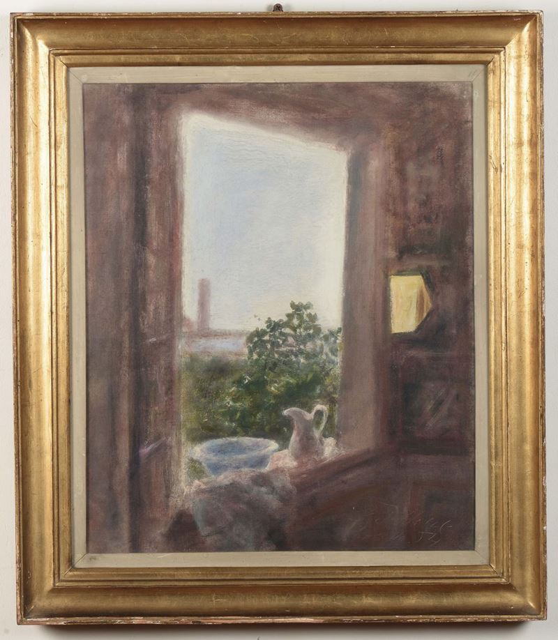 Guido Tallone (1894–1967) La mia finestra a Torcello  - Asta Dipinti del XIX e XX secolo - Cambi Casa d'Aste