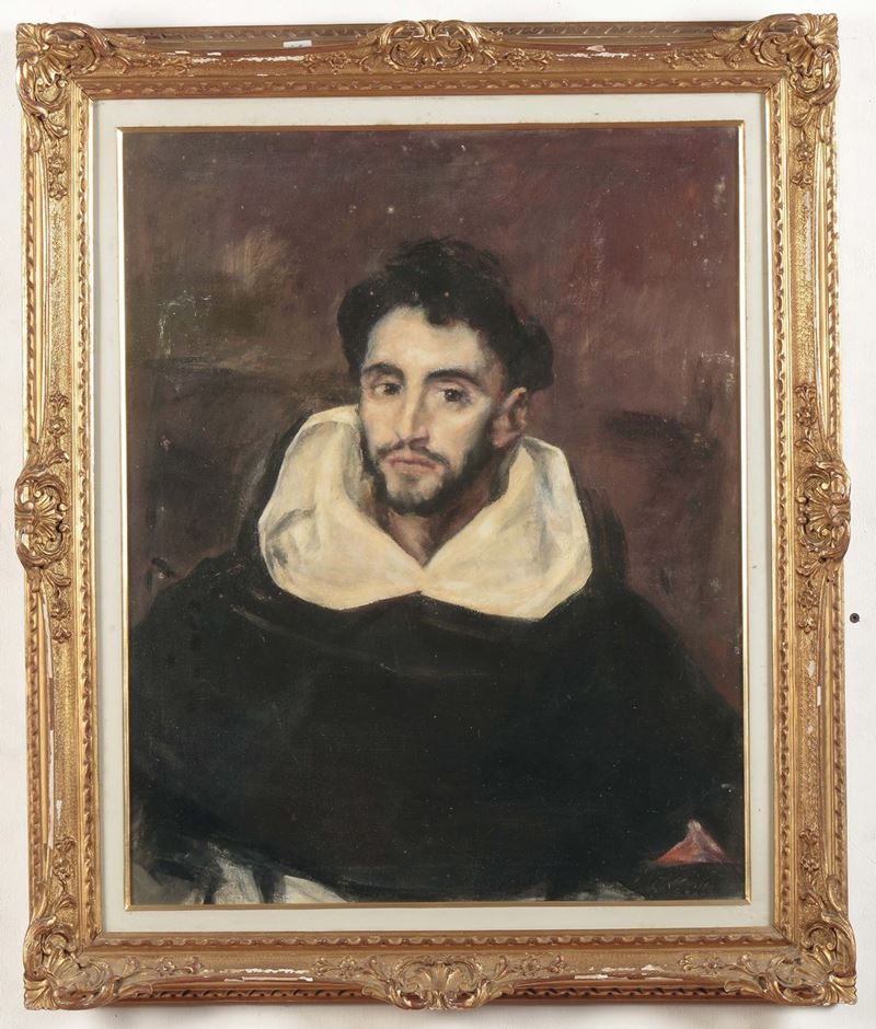 Guido Tallone (1894–1967) Ritratto del Greco  - Asta Dipinti del XIX e XX secolo - Cambi Casa d'Aste
