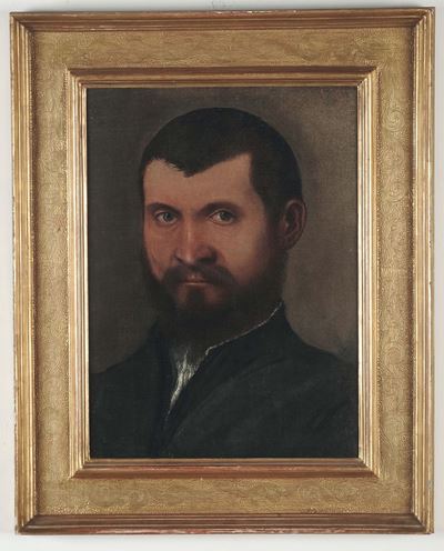 Giovanni Battista Moroni (1525-1578), Bottega Diritratto di Giovane con Barba