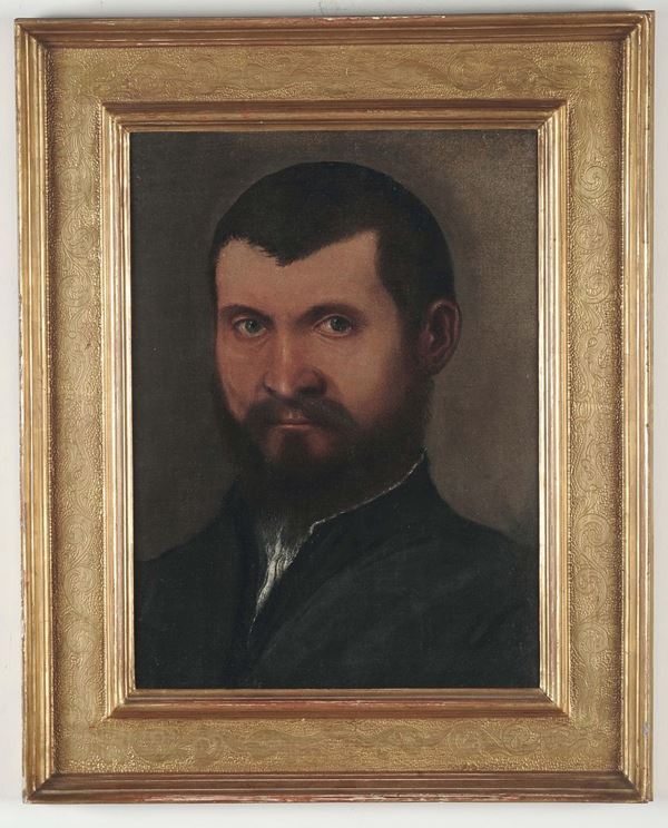 Giovanni Battista Moroni (1525-1578), bottega di Ritratto di giovane con barba