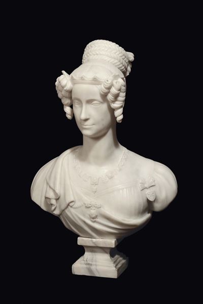 Antonio Moccia (1805-1865)busto di Maria Teresa Regina D’asburgo, 1833