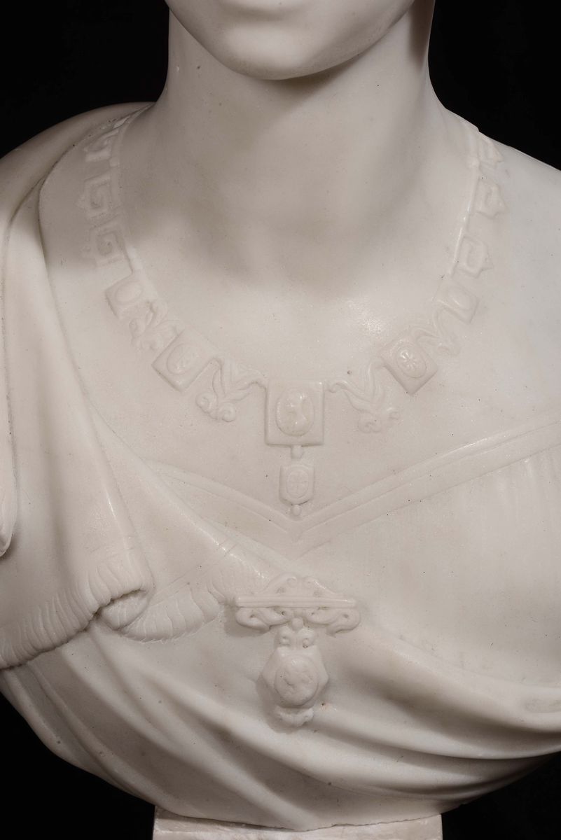 Antonio Moccia (1805-1865)busto di Maria Teresa Regina D’asburgo, 1833