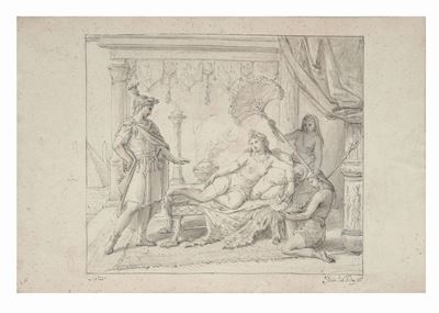 Francesco Podesti (1800-1895)figura Femminile Distesa