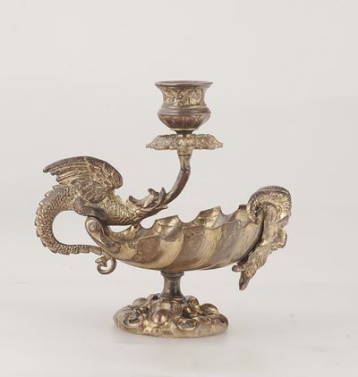 Candeliere in Bronzo Dorato, XIX Secolo