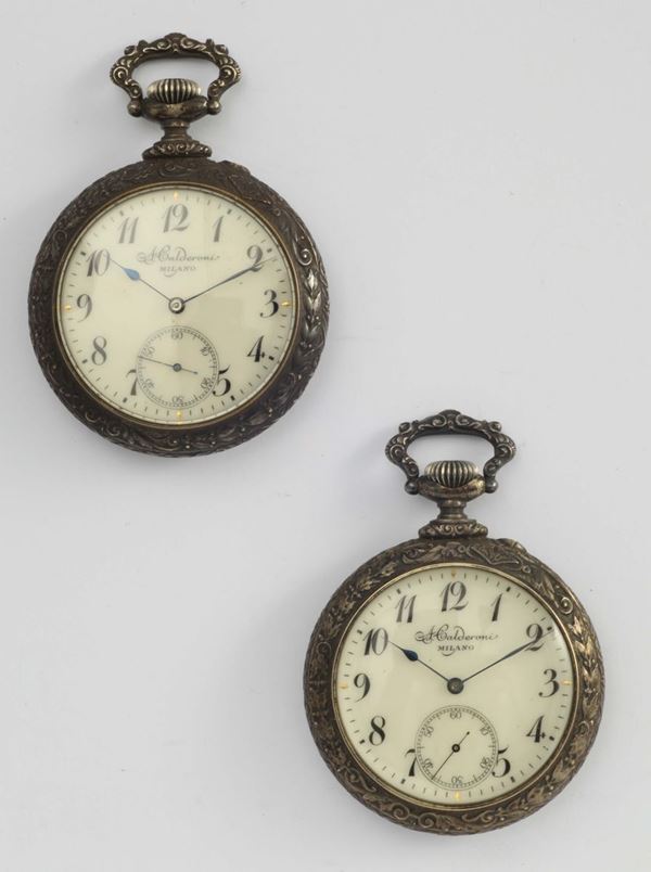 Due orologi da tasca Calderoni