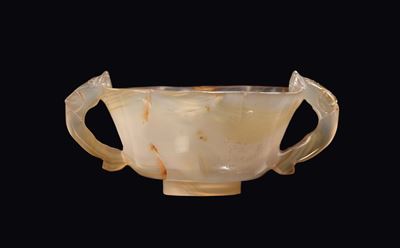 Coppetta Cerimoniale con Manici in Agata, Cina, Dinastia Qing, XIX Secolo