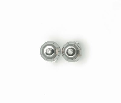 Bulgari, Bottoni da Polso con Diamante Centrale