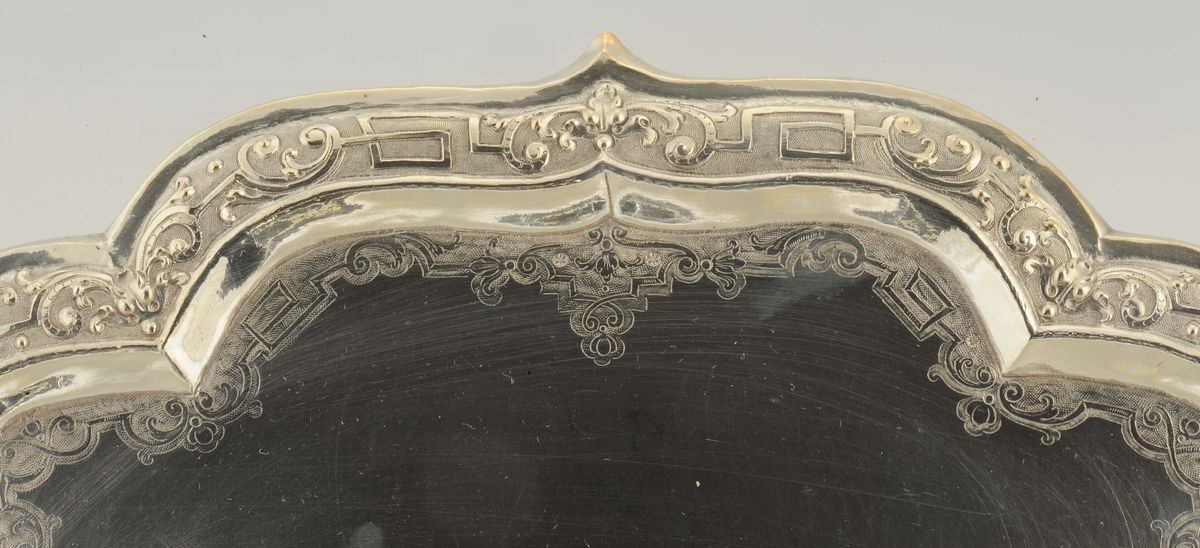 Importante Surtout De Table in Metallo Argentato Composto da Nove Elementi, Piemonte-lombardia 17...